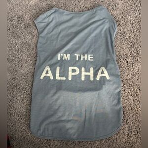 NWOT “I’m the Alpha” XL dog outfit